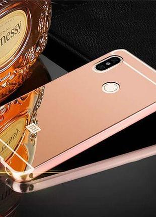 Чехол зеркальный xiaomi mi a2 lite, redmi 6x рамка алюминий, зеркало акрил (на mi a2 не подходит)