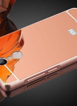 Чехол зеркальный xiaomi redmi 5 , рамка алюминий, зеркало акрил