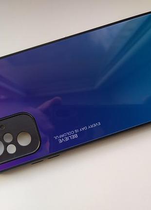 Чехол градиент стеклянный для xiaomi poco m5s redmi note 10 note 10s