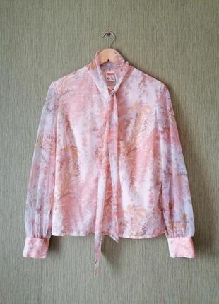 🌹вінтажна блуза в квітковий принт 🌹сорочка в стилі zimmermann в пастельних відтінках1 фото