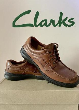 Напівчеревики clarks collection cushion cell на шнурівці 7н/41,5/27 оригінал