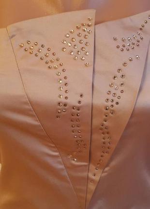 Нарядное платье бюстье с камнями италия s2 фото