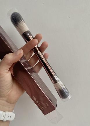 Hourglass veil brush пензлик кисти пудра двойная подвійна