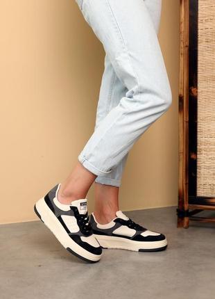 Кеды женские осенние бежевые