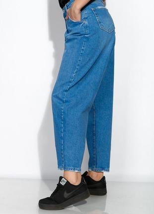 Новые удобные трендовые стильные джинсы слоучи свободного кроя голубого цвета2 фото