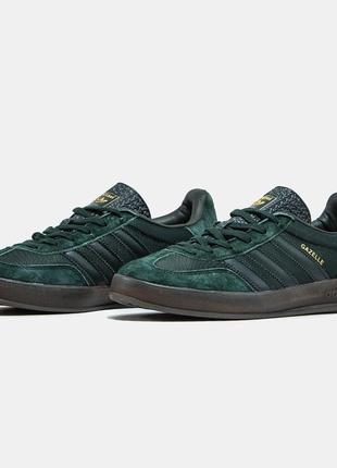 Кроссовки adidas gazelle indoor green6 фото