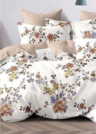 Красивый и элегантный постельный комплект из 100% хлопок, нежность, бязь голд
