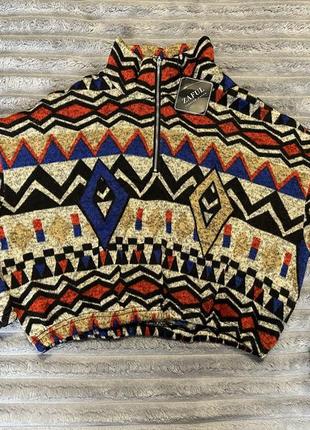 Яркий укороченый свитер,2 фото