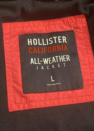 Куртка демисезон hollister на флисе l- m6 фото