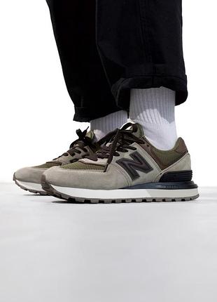 New balance 574 legacy olive/black/brown