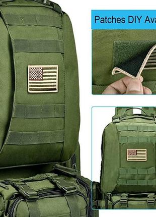 Американский тактический рюкзак molle army assault qt&qy из usa.тактический,пиксель 60 литров.5 фото