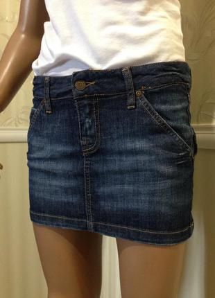 Спідниця denim, zara (іспанія),розмір 34/xs