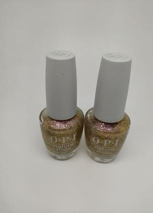 Лак для ногтей opi nature strong nail lacquer, mind full of glitter