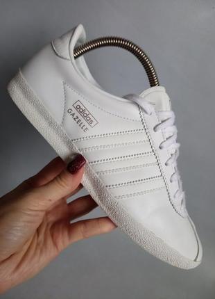 Кожаные кроссовки adidas gazelle6 фото