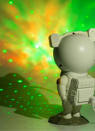 Проектор ночник космонавт с проекцией звездного неба с пультом и usb