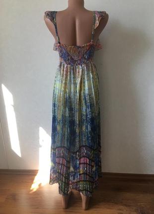 Плиссе !!очень красивое платье-сарафан  пог-43-45см3 фото