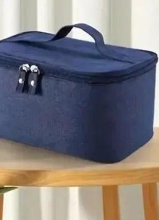 Вмістка водонепроникна чоловіча косметичка чемодан синього кольору