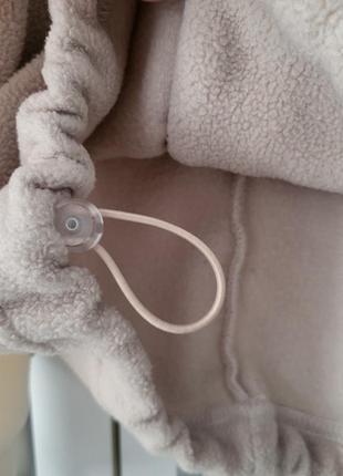 Теплый флисовый свитшот-поло romashka, размер m-l6 фото