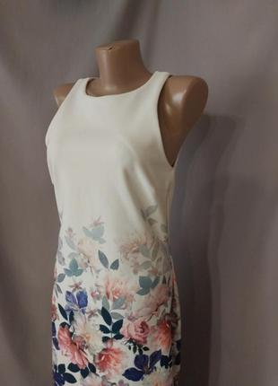 Новое платье приталенного силуэта цветочный принт пион2 фото