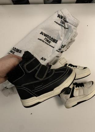 Ботінки черевички ботинки чорні 21 zara h&m9 фото