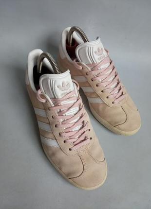 Кожаные кроссовки adidas gazelle2 фото