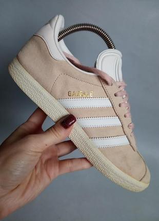 Кожаные кроссовки adidas gazelle6 фото