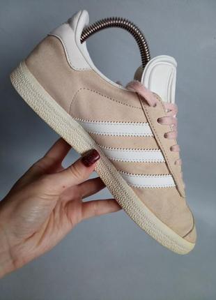 Кожаные кроссовки adidas gazelle7 фото