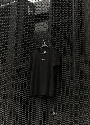 Футболка nike чорна,чоловіча футболка,спортивна футболка,футболка з принтом, однотонна футболка,10 фото