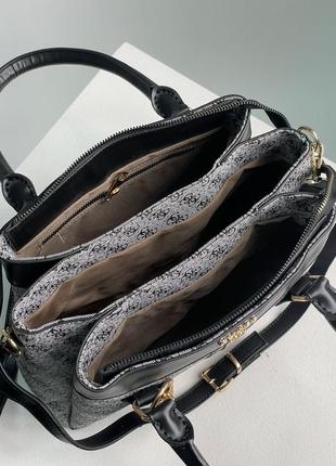 Жіноча вмістка сумка бреду guess з екошкіри6 фото