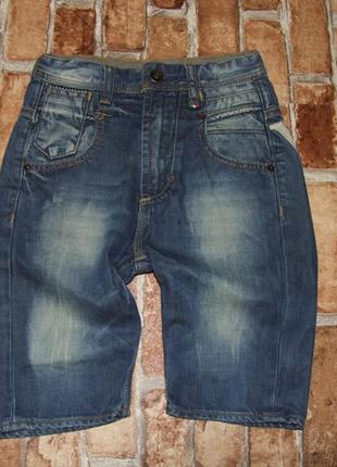 Джинсовые шорты бермуды мальчику 7 лет