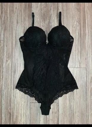 Черный боди р.8