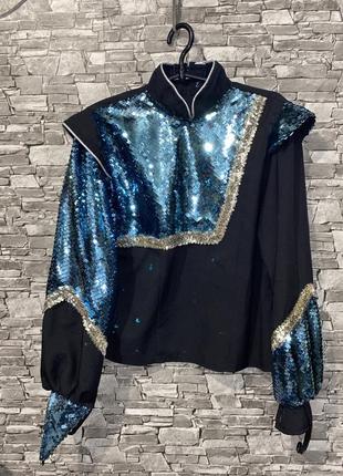 Кофта для танцев, костюм для танцев, костюм для концерта, костюм для тамады