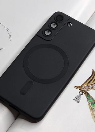 Чохол для samsung s22 plus. чорний матовий колір, з захистом камери