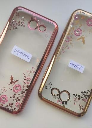 Чехол силіконовий зі стразами samsung j3 prime