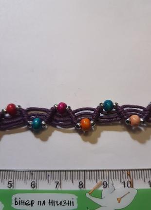 Браслет на руку браслетик нитка бісер