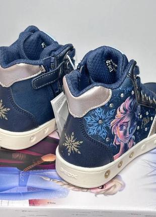 Дитячі черевики з мигалками geox skylin 28 р дівчинці сині2 фото