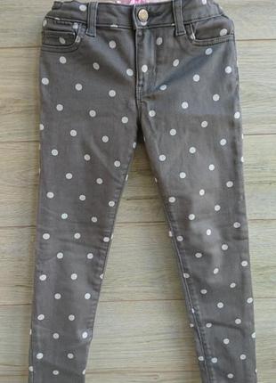 Джинсы в горошек gap 6-7л
