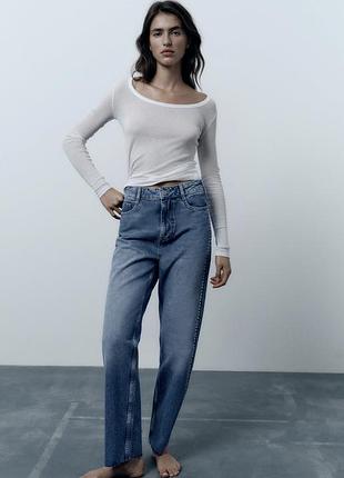 Джинси relaxed-fit mid-rise — limited edition zara