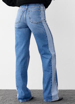 Женские джинсы с лампасами4 фото
