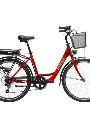 Велосипед на акумуляторній батареї hecht prime red