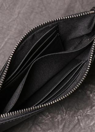 Женский кожаный кошелек клатч из натуральной кожи классический коричневый r 849