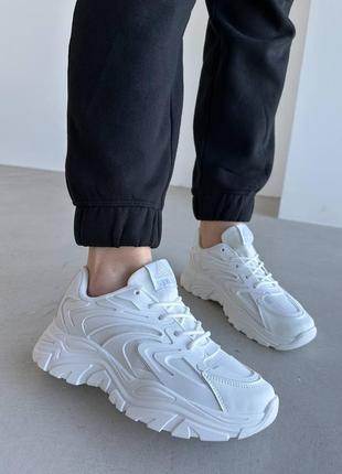 Стильные легкие белые комфортные женские кроссовки с сеткой, веселые, осенние, для ходьбы, для бега, для зала3 фото