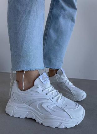 Стильные легкие белые комфортные женские кроссовки с сеткой, веселые, осенние, для ходьбы, для бега, для зала