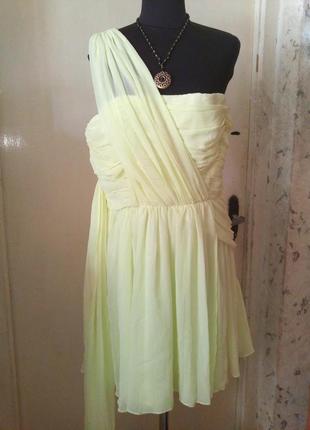 Новое,с бирками,лимонное (фото3),воздушное,нарядное платье с пышной юбкой, kate moss1 фото