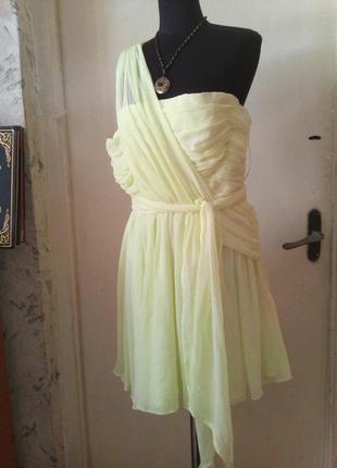 Новое,с бирками,лимонное (фото3),воздушное,нарядное платье с пышной юбкой, kate moss2 фото