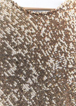 Коротка сукня з паєтками3 фото