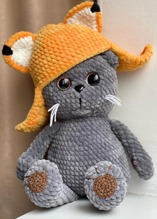 Кіт,плюшевий котик,кошеня,іграшка з одягом