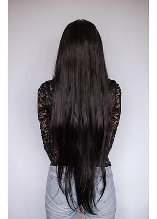 Длинный черный парик мортиша