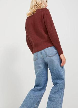 Очень качественный хлопковый натуральный вязаный светер jjxx8 фото