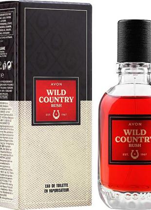 Чоловiчiй аромат avon wild country rush, туалетна вода wild country